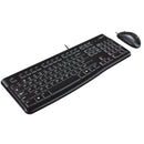 Logitech MK120 Wired USB Desktop Combo - Keyboard & Mouse-Multimedia Shortcut Keys US Key Layout Spill Resistant Ergonomoc Slope Soft Press Keys Ambidextrous Optical Mouse USB 1 year Limited warranty