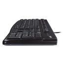 Logitech MK120 Wired USB Desktop Combo - Keyboard & Mouse-Multimedia Shortcut Keys US Key Layout Spill Resistant Ergonomoc Slope Soft Press Keys Ambidextrous Optical Mouse USB 1 year Limited warranty