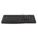 Logitech MK120 Wired USB Desktop Combo - Keyboard & Mouse-Multimedia Shortcut Keys US Key Layout Spill Resistant Ergonomoc Slope Soft Press Keys Ambidextrous Optical Mouse USB 1 year Limited warranty
