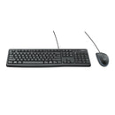 Logitech MK120 Wired USB Desktop Combo - Keyboard & Mouse-Multimedia Shortcut Keys US Key Layout Spill Resistant Ergonomoc Slope Soft Press Keys Ambidextrous Optical Mouse USB 1 year Limited warranty