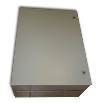 Metal Ip55 Weatherproof Enclosure (800X600X350), Beige, Surface Mount, Lockable Doors
