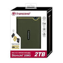 Transcend 1Tb Storejet M3 2.5'' Usb3.1 Hdd - Military Green