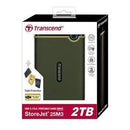 Transcend 1Tb Storejet M3 2.5'' Usb3.1 Hdd - Military Green