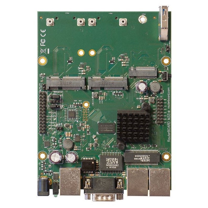 Mikrotik Routerboard M33G With 3 Gigabit Lan, 2 Minipci-E, 2 Sim Slot, Usb 3.0, Poe In