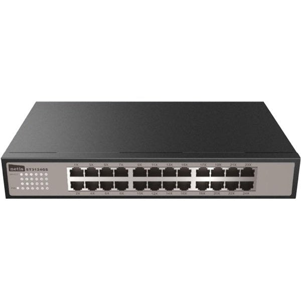 Netis St3124Gs 24-Port Gigabit Ethernet Rackmount Unmanaged Switch