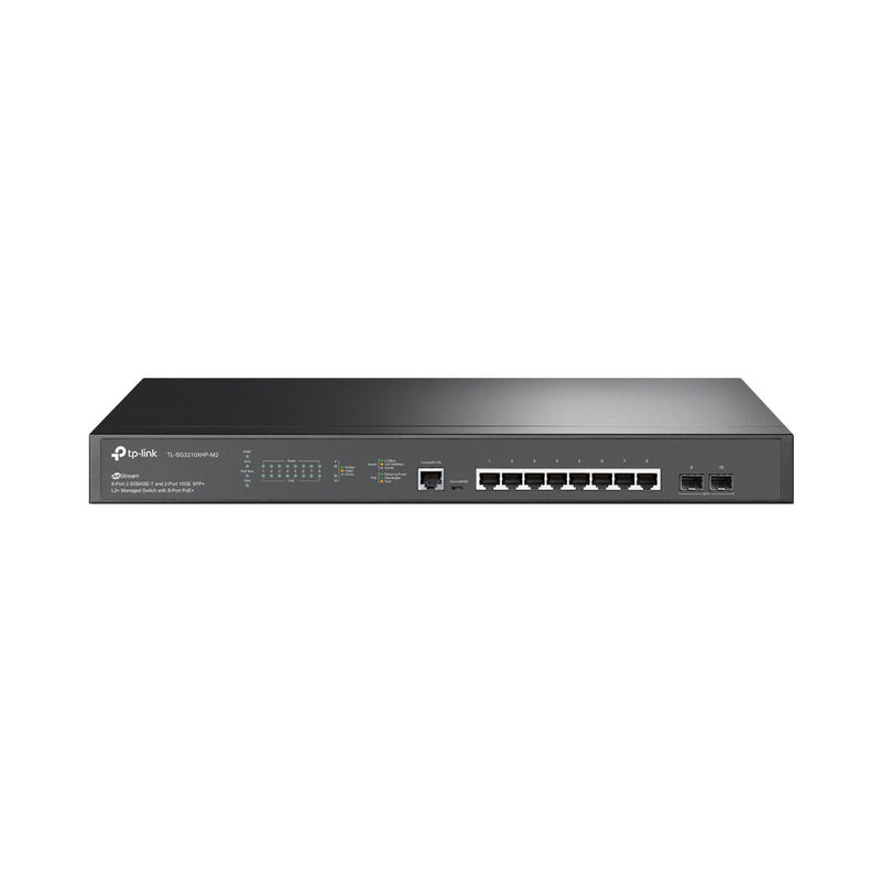 Tp-Link Tl-Sg3210Xhp-M2 Jetstream 8-Port 2.5Gbase-T And 2-Port 10Ge Sfp+ L2 Managed Switch With 8-Port Poe+