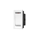 Decorduct 20A On Off Switch - 50Mm X 25Mm - White