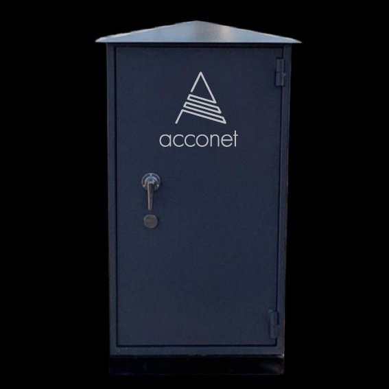 Acconet 19" 25U Vented Outdoor Safe Cabinet - 120Kg
