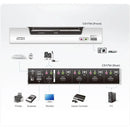 Aten 4-Port Usb Hdmi Kvmp Switch W (Us Eu Out) Adp. Aten