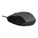 HP 150 Wired Mouse Optical Black - ergonomic and reliable input device designed for everyday use featuring a sleek black design. It connects via a USB Type-A port and offers a resolution of up to 1600 DPI for precise tracking making it suitable for bot...