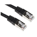 Acconet Cat6 Utp Flylead, 1 Meter, Straight, Stranded Cable, Moulded Boots And Plugs, Black