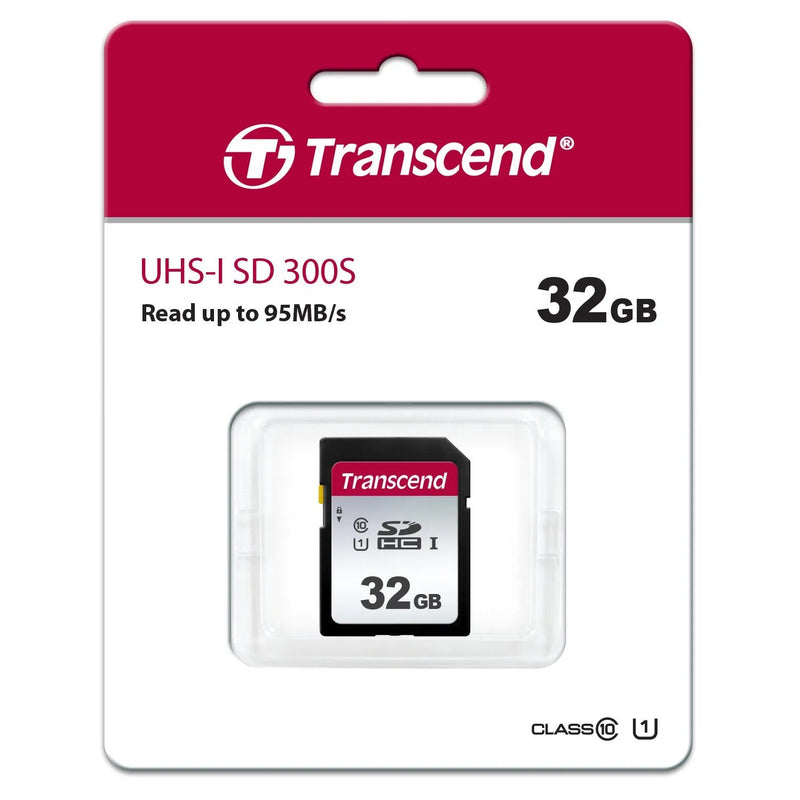 Transcend 300S 32Gb Uhs-1 Class 10 U1 Sdhc Card - Tlc
