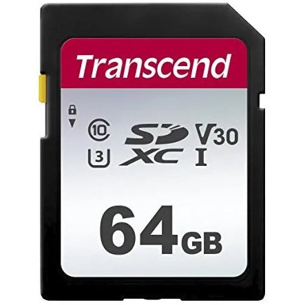 Transcend 300S 64Gb Uhs-I Class 10 U1 U1 V10 Sdxc Card