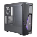Cooler Master Masterbox K500l Atx; Black; Windowed; Angular Front Panel; 2x 120mm Rgb Led Fans With Rgb Controller.