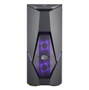 Cooler Master Masterbox K500l Atx; Black; Windowed; Angular Front Panel; 2x 120mm Rgb Led Fans With Rgb Controller.