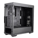 Cooler Master Masterbox K500l Atx; Black; Windowed; Angular Front Panel; 2x 120mm Rgb Led Fans With Rgb Controller.