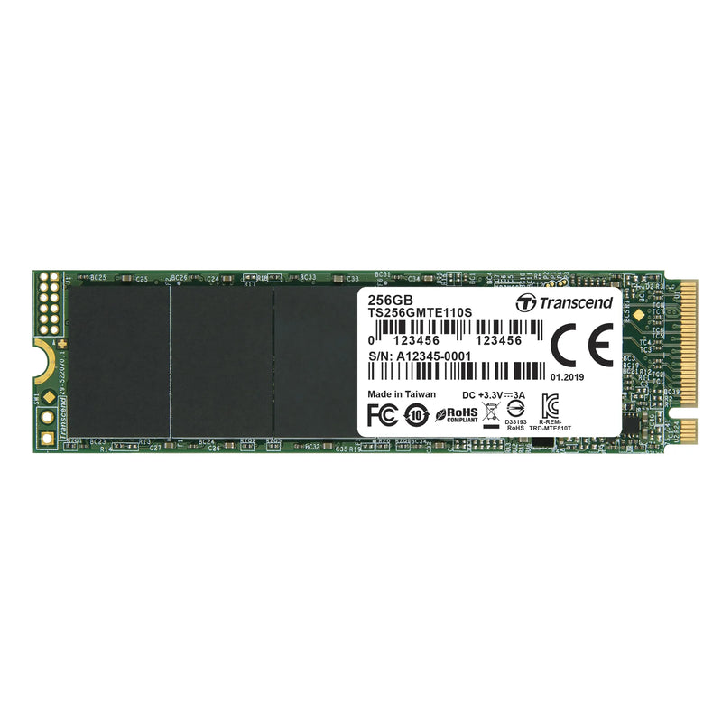 Transcend 256Gb Pci-E M.2 2280 Gen 3X4- 3D Tlc -Dramless