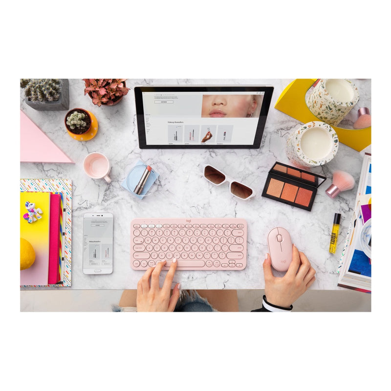 Logitech® K380 Multi-Device Bluetooth® Keyboard - Rose - Us Int'L - Bt - N/A - Intnl