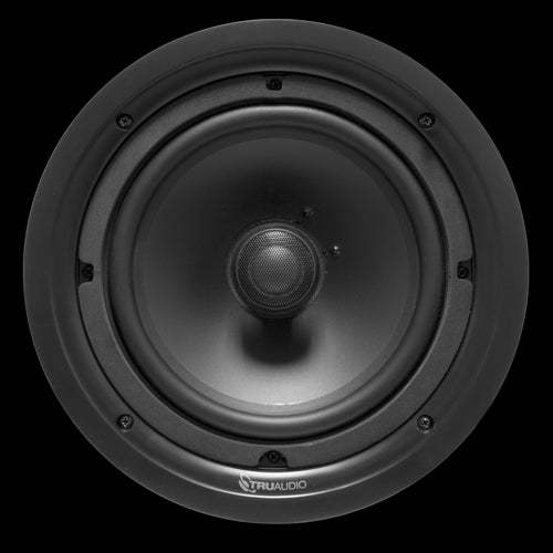 Truaudio 8" In-Ceiling Frameless Speaker, Poly Woofer