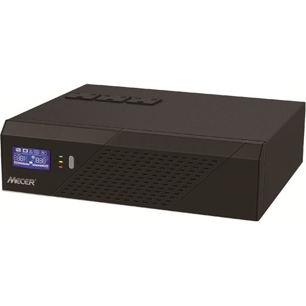 Mecer 2400VA 1440W 24V Inverter - Simulated Sinewave Built-In AVR For Voltage Regulation 1440 Wattage LCD display Panel Wide Input Voltage Range: 90-280 VAC Overload And Short Circuit Protection Auto-Restart During AC Recovery Built In Intelligent Fan ...