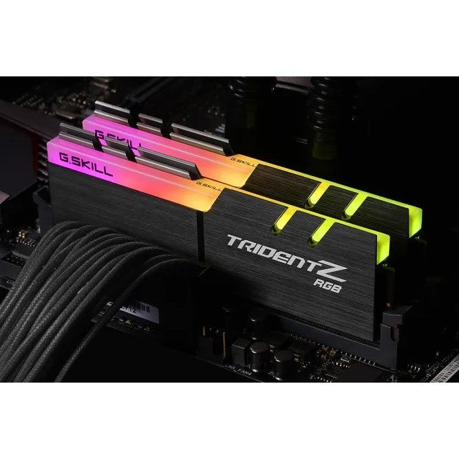 G.Skill Trident Z Rgb Ddr4 For Amd-3600Mhz Cl18-22-22-42 1.35V 16Gb (2X8Gb) Memory Kit