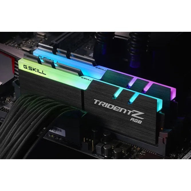 G.Skill Trident Z Rgb Ddr4 For Amd-3600Mhz Cl18-22-22-42 1.35V 16Gb (2X8Gb) Memory Kit