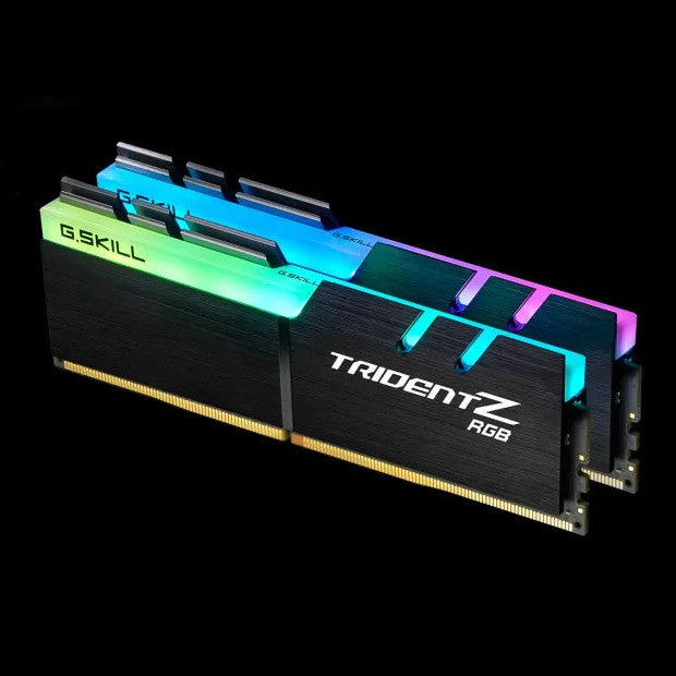 G.Skill Trident Z Rgb Ddr4 For Amd-3600Mhz Cl18-22-22-42 1.35V 16Gb (2X8Gb) Memory Kit