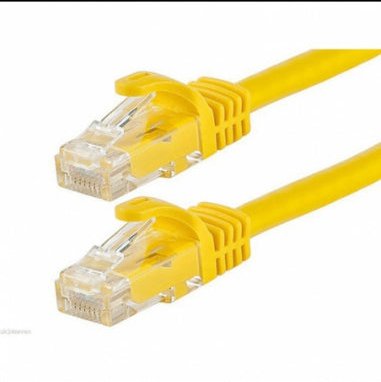 Acconet Cat6 Utp Flylead, 0.5 Meter, Straight, Stranded Cable, Moulded Boots And Plugs, Yellow