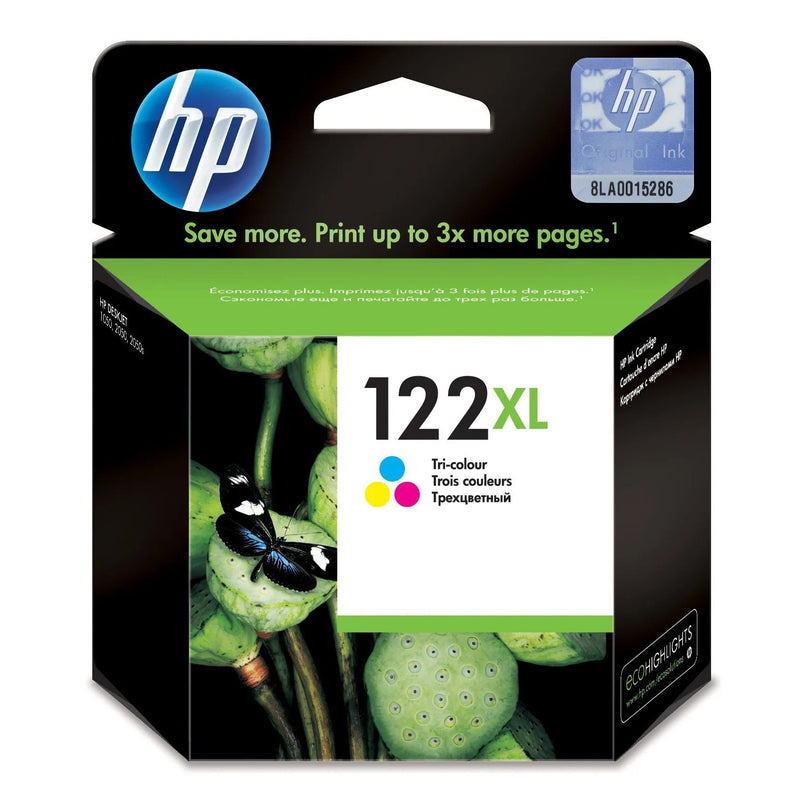 Hp 122xl High Yield Tri-color Original Ink Cartridge ~330 Pages.