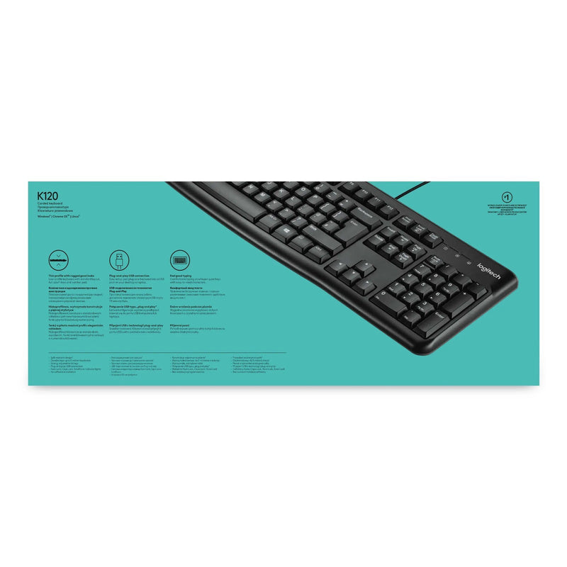 Logitech K120 Corded Keyboard - N A - Us Int'L - Usb - N A - Nsea