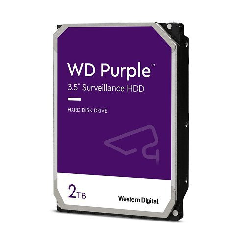Western Digital Purple - 2.0Tb 3.5" Sata3 6.0Gbps Surveillance Hdd Intellipower™ Speed Management 256Mb Cache 150Mb S Host To From (Sustained) Allframe Hd Video Optimised 2 Year Warranty
