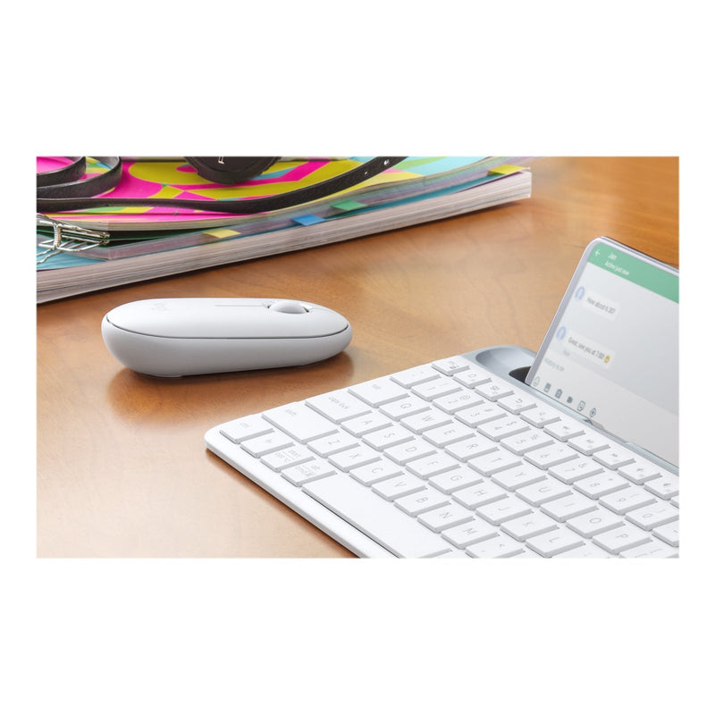 Logitech Pebble M350 Wireless Mouse - Off-White - 2.4Ghz Bt - N A - Emea - Closed Box
