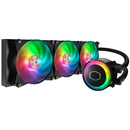 Cooler Master Masterliquid Ml360r Argb Liquid Cooler; 360mm Radiator; 3x 120mm Masterfan Argb Fan With Temp Sensor; Argb Pump
