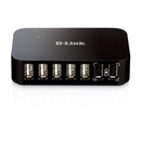D-Link Consumer D-Link 7 Port Usb Hub - Powered Hub - 2 X Fastcharge Ports