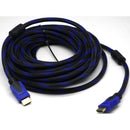 Unique Braided Hdmi 19 Pin To Hdmi 19 Pin Cable 15 Metres -High Definition Cable Ver 1.4