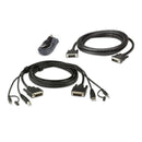 Aten 2L-7D02Udx3 1.8M Usb Dvi-D Audio Cable - Efficient Connectivity