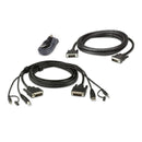 Aten 2L-7D02Udx3 1.8M Usb Dvi-D Audio Cable - Efficient Connectivity