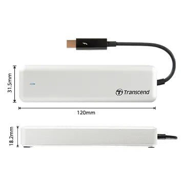 Transcend 960G Jetdrive 855 Nvme Pci-3 Ssd Upgrade Kit For Mac With Pci-E Thunderbolt Enclosure