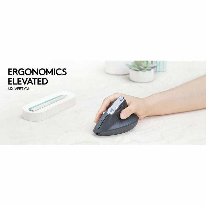 Logitech® Mx Vertical Advanced Ergonomic Mouse - Graphite - 2.4Ghz Bt - N A - Emea