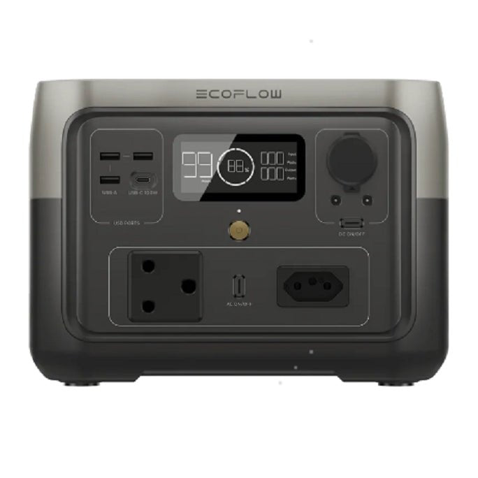 Ecoflow River 2 Max Portable Power Station - 512Wh Battery, 500W Output, 220W Solar Charger - Sa Socket