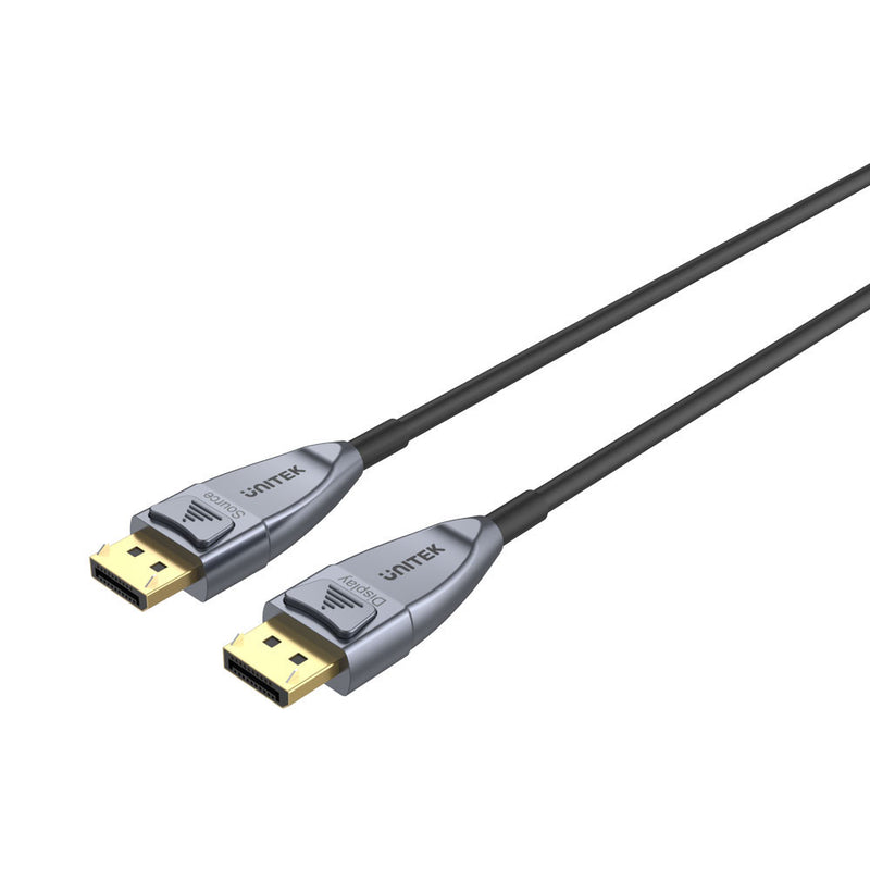 Unitek 8K Fibre Optical Displayport 1.4 Cables (C1615Gy - C1619Gy) - 20M