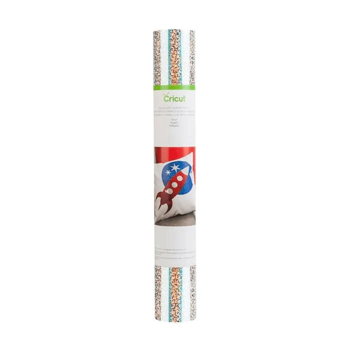 2004140 - Cricut Holographic Sparkle Iron-On 30X60Cm (Silver) .