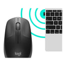 Logitech M190 Full-Size Wireless Mouse - Charcoal - 2.4Ghz - N A - Emea - M190