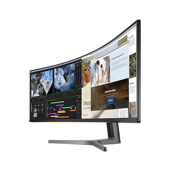 Samsung Lc49Rg90S 49'' Dqhd 120Hz Hdr1000 Qled Curved Gaming Monitor; 1800R; 5120X1440; 3000:1; 4(Gtg); 1Xhdmi; 2Xdisplay Port;