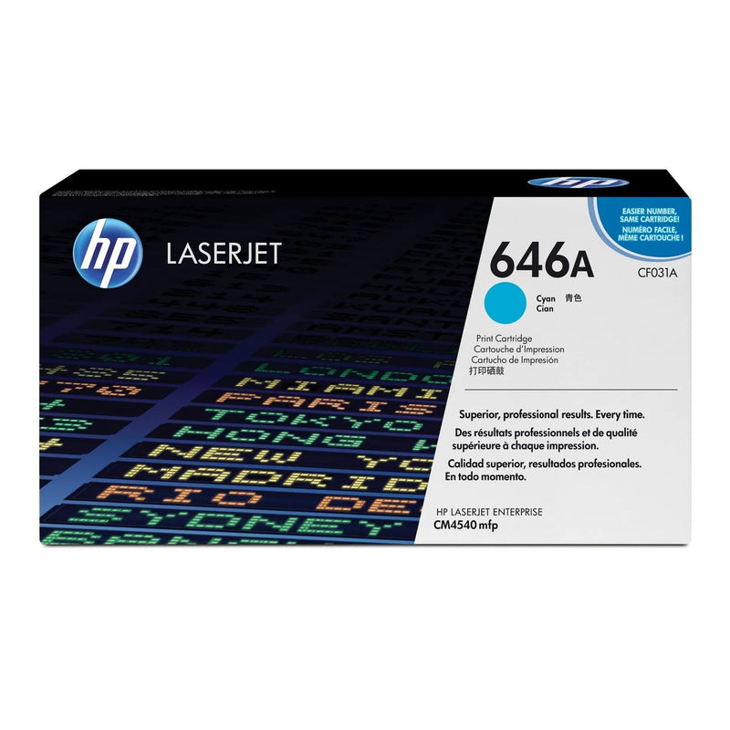 Hp Consumables Hp 646A Cyan Original Laserjet Toner Cartridge 12 500 Pages.