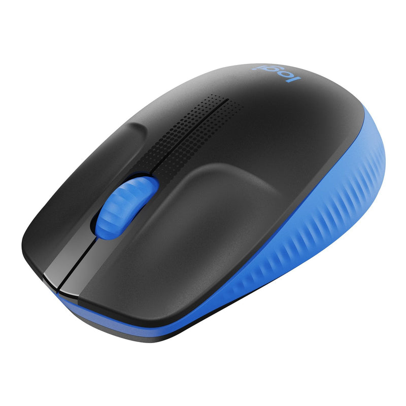 Logitech M190 Full-Size Wireless Mouse - Blue - 2.4Ghz - N A - Emea - M190