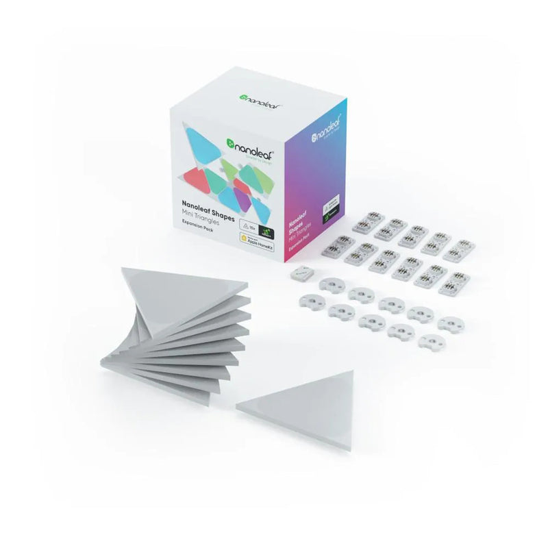 Nanoleaf Shapes Triangles Mini White 10 Pack Global Panels Only