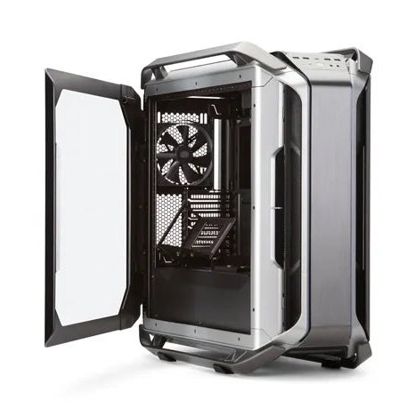 Cooler Master Cosmos C700M Xl-Atx  Black And Silver  Curved Tempered Side Window  Argb Lighting  Cable Cover System  Handles