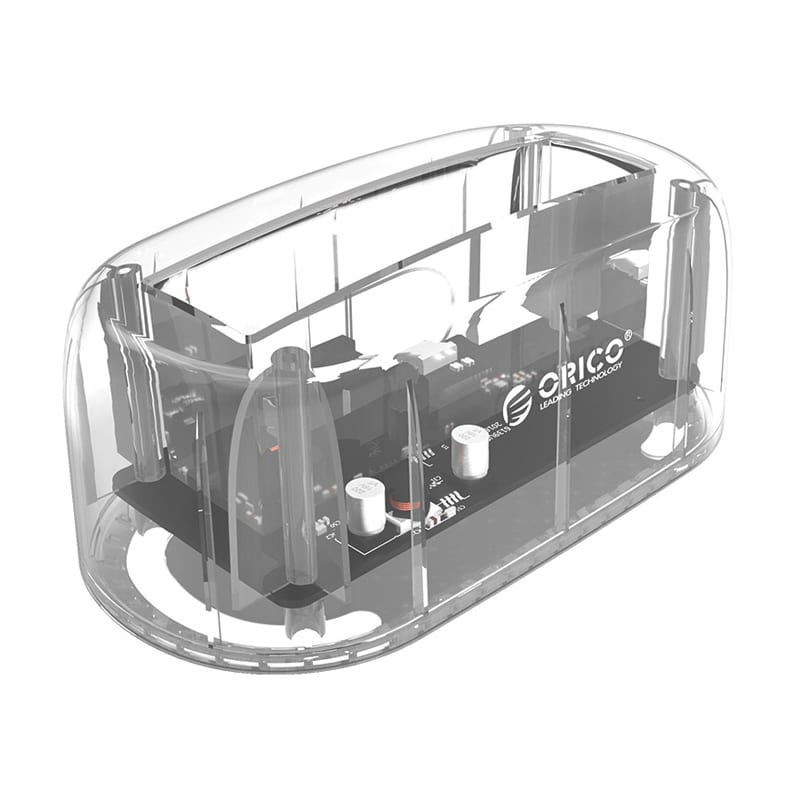 Orico Usb3.0 2.5" 3.5" Hdd Ssd Dock Transparent