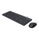 HP 150 WIRED MOUSE AND KEYBOARD COMBO SET ENGLISH - BLACK